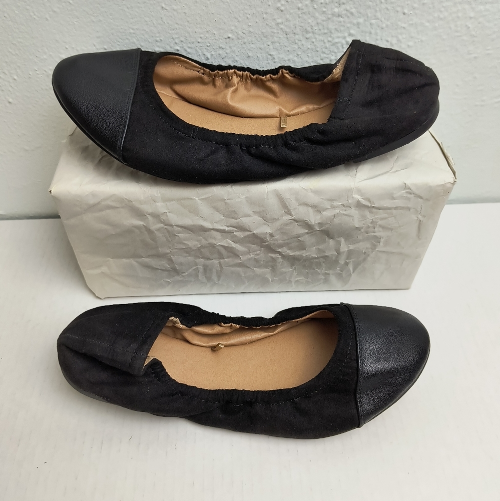 TORRID Ballet Flat Shoes Women's Size 11W Black Driving Travel